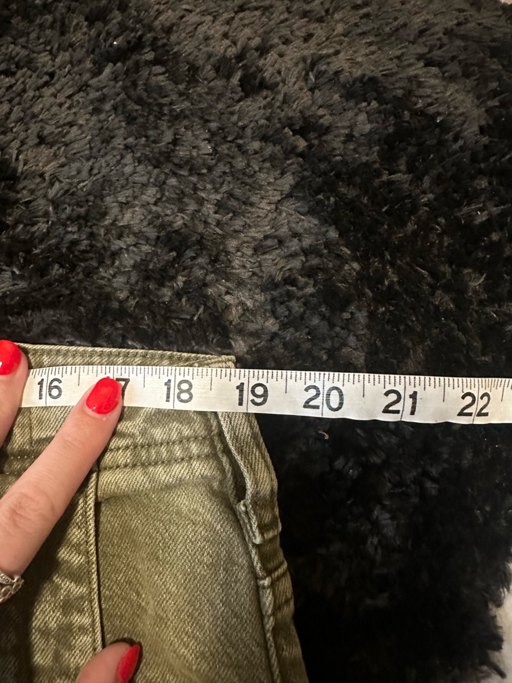 The Lonnie Cuffed High-Rise Crop Jeans by Pilcro army green size 31 - Picture 6 of 11